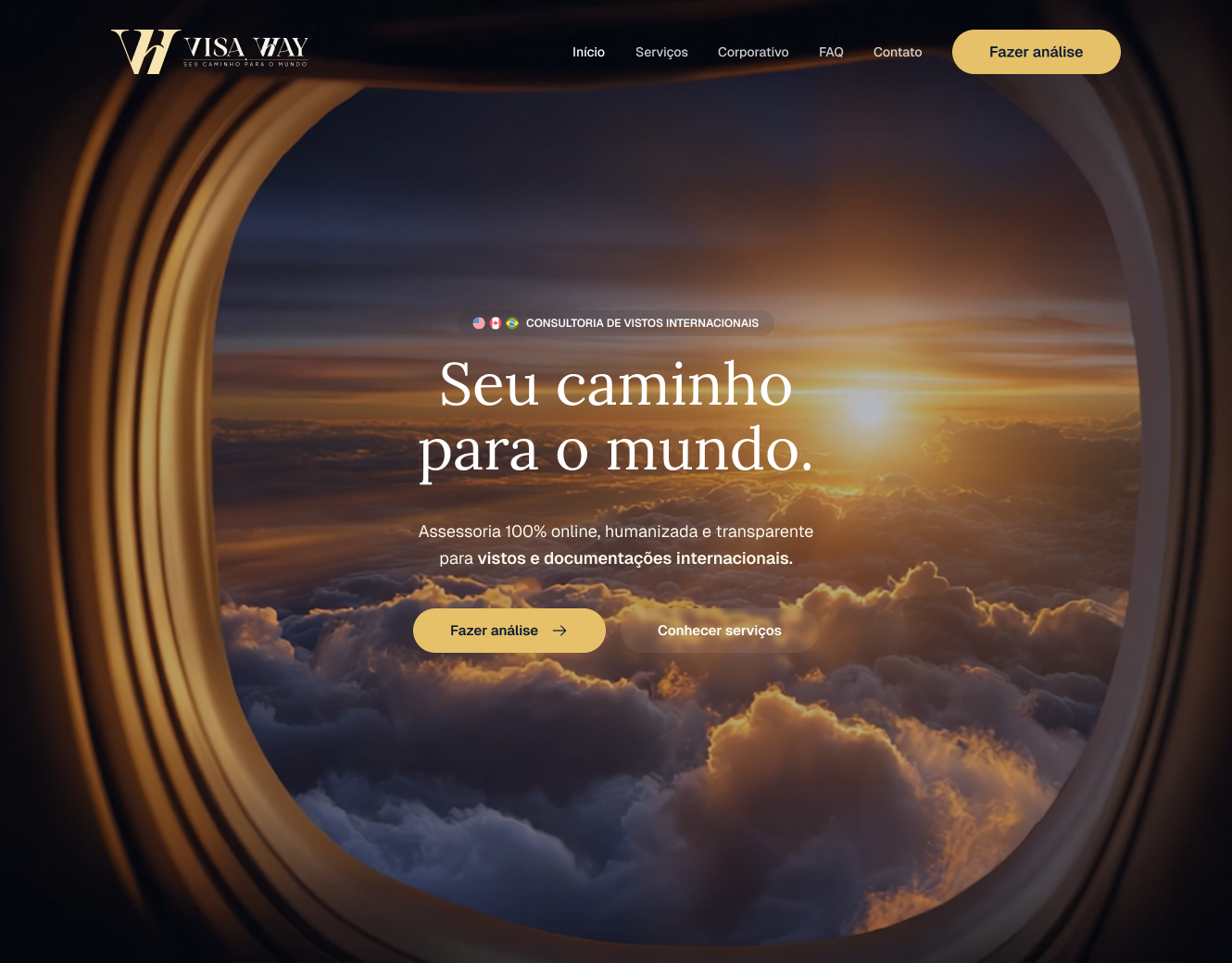 Miniatura do site institucional Visa Way