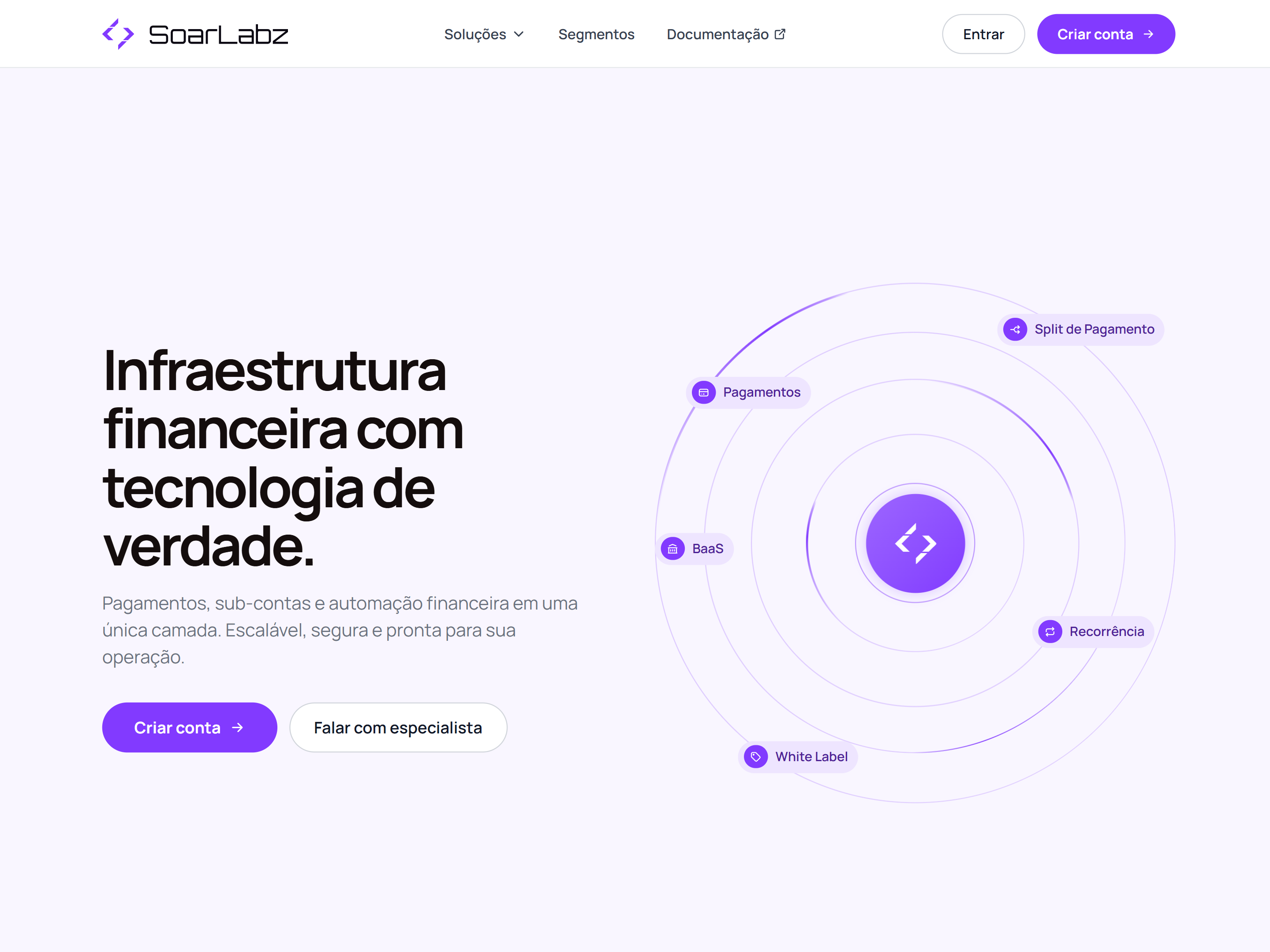 Soar Payments, tela 1