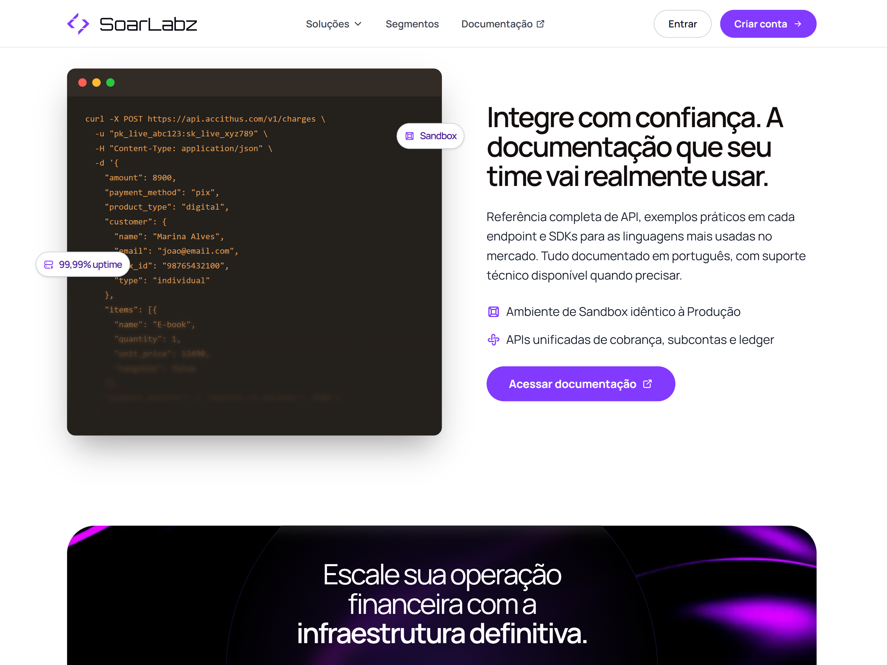 Soar Payments, tela 2